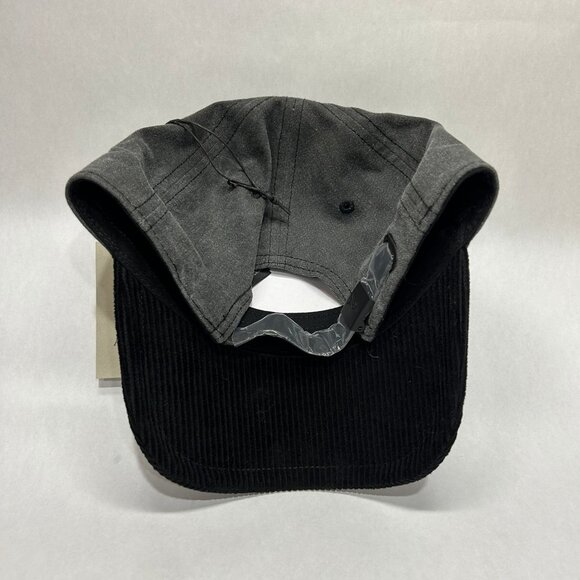 AllSaints Cotton & Cord Logo Two-Tone Baseball Cap Washed Black - Picture 7 of 7